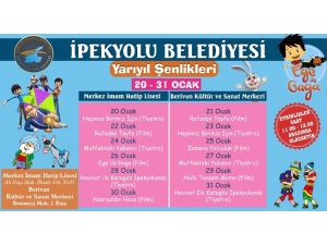 İpekyolu Belediyesinden Çocuklar İçin Tatile Yarıyıl Şenliği