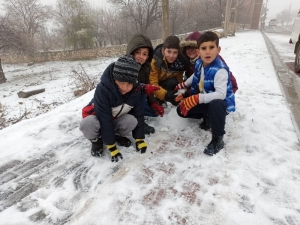 Kar Gercüş’ü Beyaza Bürüdü