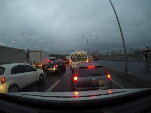 İstanbulluların Trafik Çilesi Araç Kamerasıyla Kaydedildi