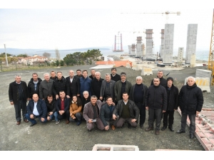 Muhtarlar 1915 Çanakkale Boğaz Köprüsü İnşaatını Gezdi