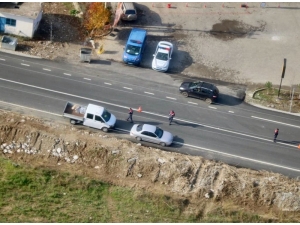 Jandarma’nın Helikopterli Trafik Denetimleri Sürüyor