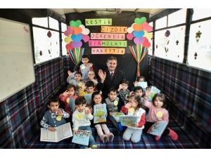 Mobil Okul Öğrencileri Karne Heyecanı Yaşadı