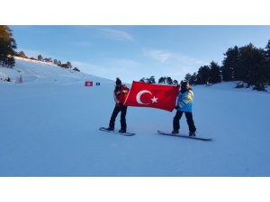 Muratdağı’nda Kayak Ve Kızak Şampiyonası