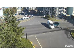 Rize’deki Ve Trabzon’daki Kazalar Mobese’ye Böyle Yansıdı