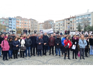 Çevreyolu İçin Uluslararası Karayolunu Trafiğe Kapattılar