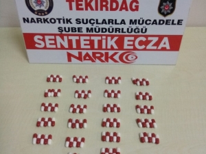 Tekirdağ’da Yeşil Reçeteye Tabi Uyuşturucu Nitelikli 108 Adet Hap Ele Geçirildi