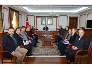 Kent Konseyi Çalışma Gurupları Vali Akın’ı Ziyaret Etti