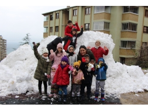 3 Yıldır Kar Yağmayan Şehre Kamyonla Kar Getirdiler