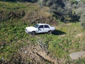 30 Metreden Uçtu, Kazayı Hafif Yaralı Atlattı