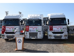 Şanlıurfa’dan İdlib’e 3 Tır İnsani Yardım