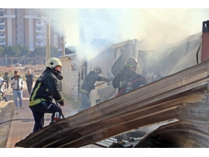 İnşaat İşçileri Paralarının Yanışını İzledi