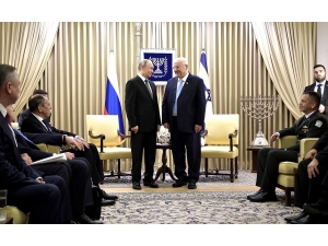 Putin, İsrail’de Başbakan Netanyahu Ve Cumhurbaşkanı Rivlin İle Görüştü