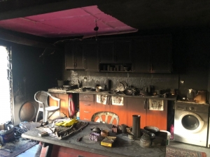 Çan’da Ahşap Ev Yangını