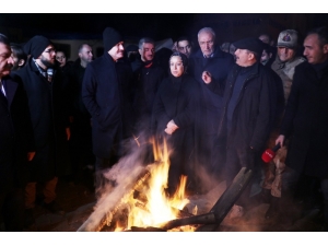 Bakanlar Doğanyol’da İncelemelerde Bulundu