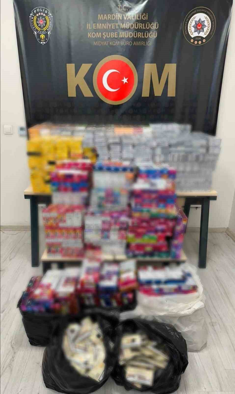 mardin-de-cok-sayida-kacak-tutun-mamulu-ele-gecirildi