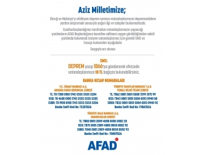 Afad Bağış Yapmak İsteyen Vatandaşlar İçin Hesap Numaralarını Yayınladı