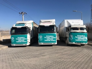 İstanbul Ticaret Odası’nın 20 Tır Temel İhtiyaç Malzemesi Malatya’ya Ulaştı