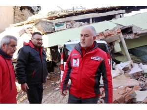 Kızılay Başkanı Deprem Bölgesinde