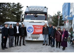 Afyonkarahisar’dan Elazığ’a Yardım Tırı Yola Çıktı