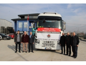 Düzce Tso’dan Deprem Bölgesine 1 Tır Su