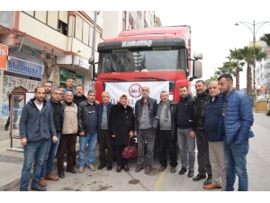 Aliağa’dan Deprem Bölgesine Yardım Tırı Yola Çıktı
