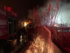 Tekstil Atölyesinde Alevlere Teslim Oldu