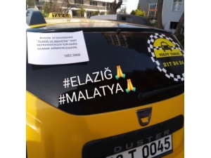 Taksi Durağı Bir Günlük Gelirini Elazığ’a Bağışladı