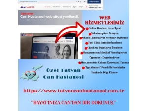 Özel Tatvan Can Hastanesi İnternet Sitesi Yayında