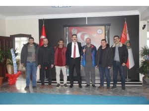 Muhabirlerden Yeni Atanan Emniyet Müdürü Temiz’e Ziyaret