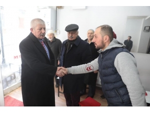 Başkan Sarı, Her Fırsatta Esnafları Esnafı Ziyaret Ediyor