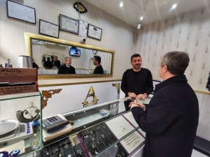 Başkan Tahmazoğlu Esnaf Ziyaretlerine Devam Ediyor