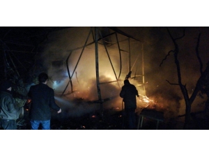 Baca Yangını Zeytin Tarlasına Sıçradı