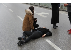 Samsun’da Otomobil Yayaya Çarptı: 1 Yaralı