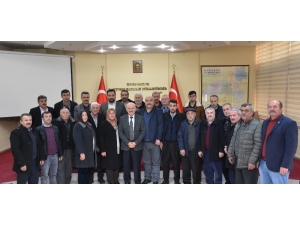 Köy Muhtarları , Genel Sekreter Uzun’u Ziyaret Etti