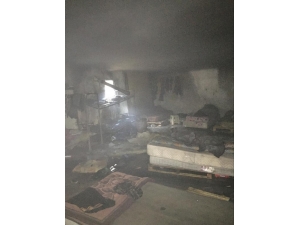 Alanya’da Muz Deposunda Yangın