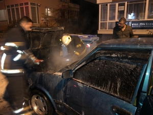 Park Halindeki Araç Yandı