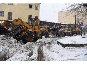 Muş Belediyesi Karla Mücadele Ekipleri Sahaya İndi