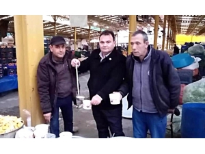 Havran’da Pazarcılara Sabah Çorbası İkram Edildi