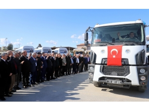 11 Kamyondan Oluşan Yardım Konvoyu Akdeniz’den Yola Çıktı