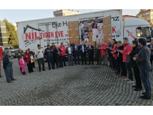 İnsani Yardım Tırı Salihli’den Yola Çıktı