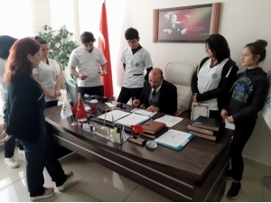 Stajyer Öğrencilere Teşekkür Belgesi