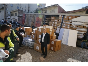 Konak’ın Yardım Tırı Elazığ’a Yola Çıktı