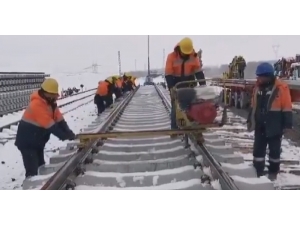 Zorlu Kış Şartlarına Rağmen Yht Çalışmaları Hızla Sürüyor