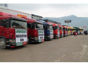 Amasya’dan İdlib’e 13 Tırlık Yardım