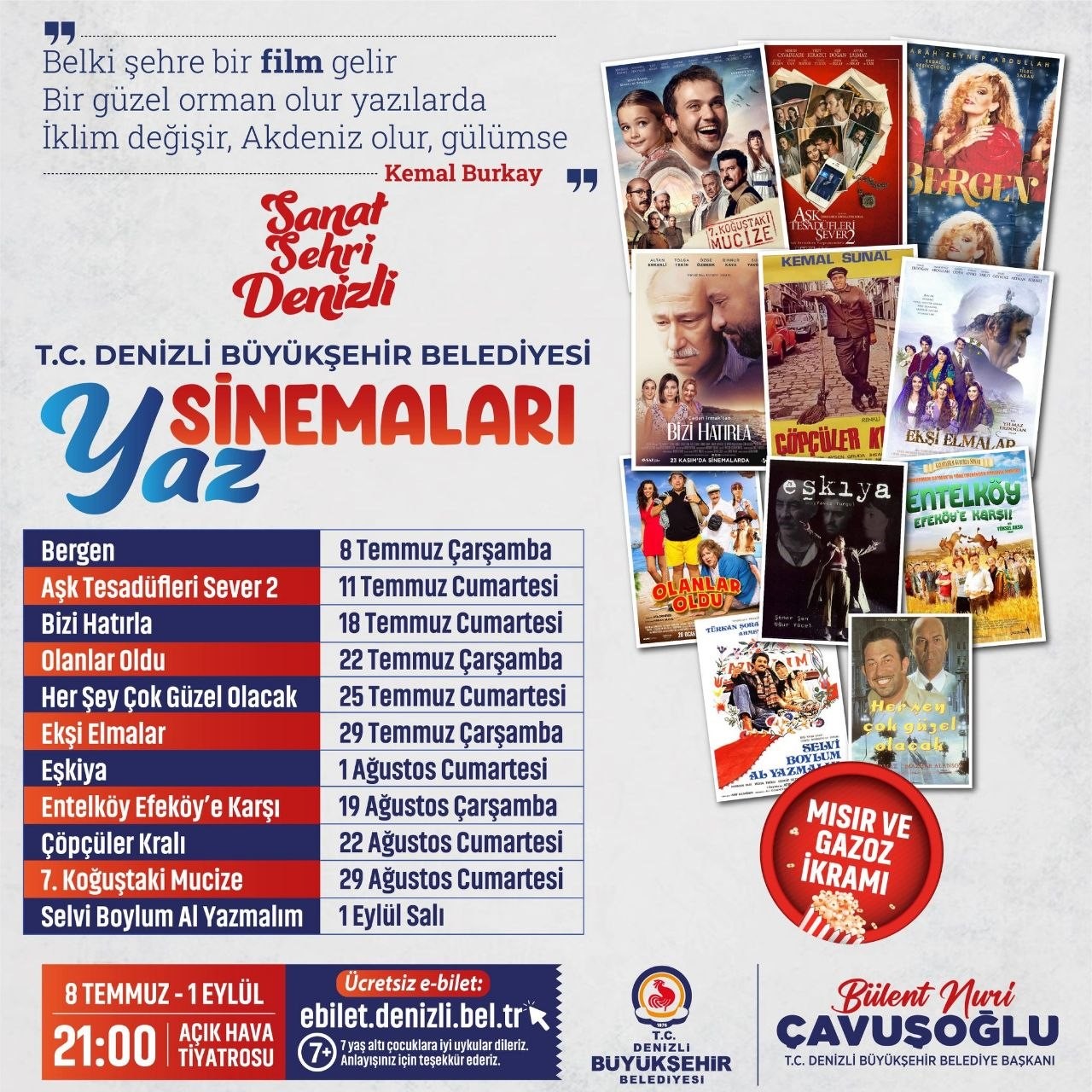 denizli-de-acik-hava-sinema-gunleri-basliyor