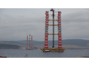 1915 Çanakkale Köprüsü’nün Ayakları 150 Metre Uzunluğa Ulaştı