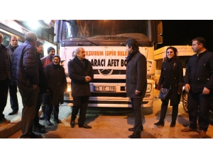 İspir’den Elazığ’a Bir Tır Dolusu Yardım