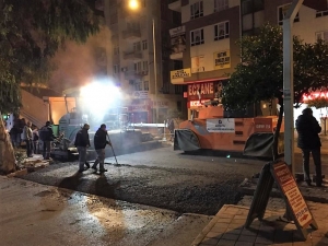Güllük Caddesi Asfaltında İkinci Etap Da Tamamlandı
