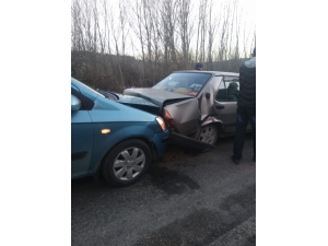 Daday’da 3 Araç Birbirine Girdi