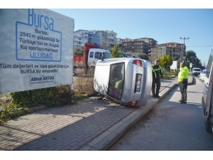 Takla Atan Araçtan Sağ Kurtuldu